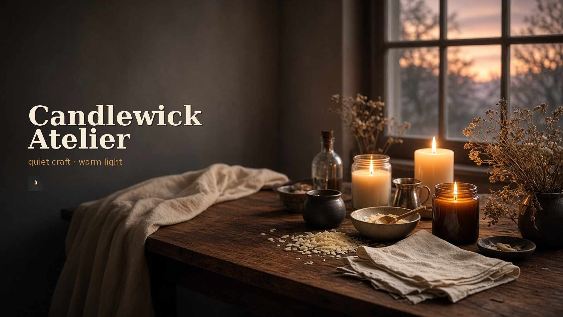 Candlewick Atelier — quiet craft and warm candlelight